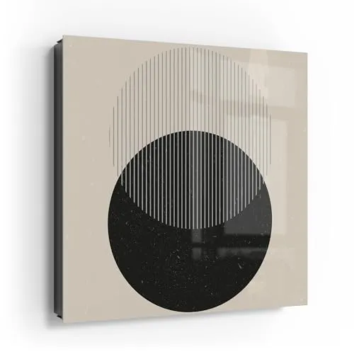 DEQOART Schlüsselkasten schwarz | 30x30 cm | Motiv Licht und Schatten