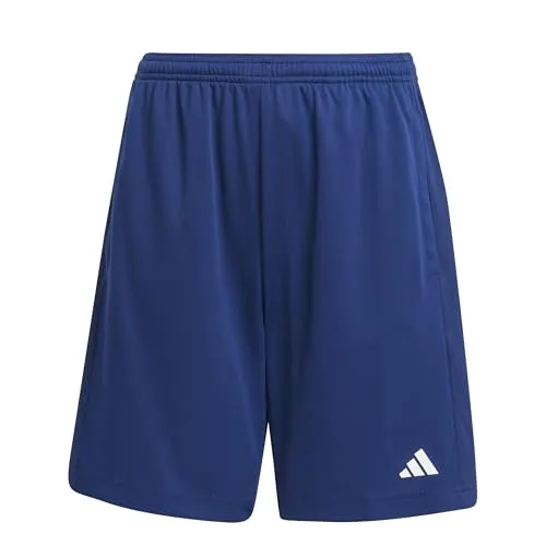 Adidas Unisex Kinder Train Essentials Logo Regular Fit Short Junior, Dark Blue/White, 7-8 Years
