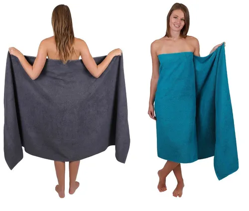 Betz Badetuch Set PALERMO XXL 100 x 200 cm in grün von Betz