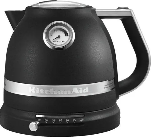 KitchenAid 5KEK1522EBK Artisan Wasserkocher - Wasserkocher mit präziser Temperatureinstellung von 50-100°C, ideal für Tee und Babynahrung. Elegantes Design und doppelwandige Konstruktion für Sicherheit und Langlebigkeit.