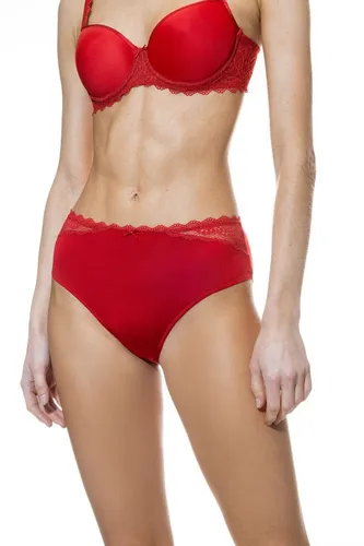Mey Panty Amorous Taillensitz mit Spitze, rot, Größe 42 in rot von mey