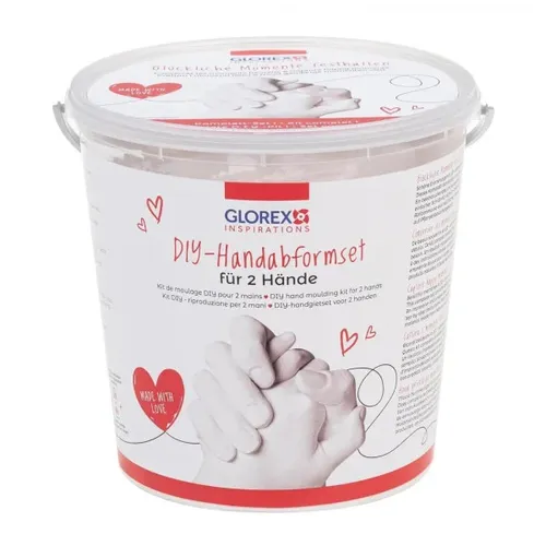 Glorex DIY Handabformset für 2 Hände  Knet- & Modelliermaterial