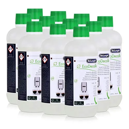 DeLonghi SER 3018 EcoDecalk Entkalker für Kaffeevollautomaten - Umweltfreundlicher Entkalker für Kaffee- & Espressomaschinen, löst Kalkablagerungen bis zu dreimal schneller und enthält ausschließlich biologisch abbaubare Rohstoffe.