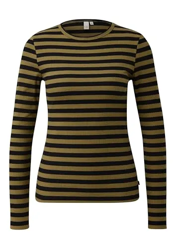QS Damen 2170671 Langarm T-Shirt, Medium - Blusen & Tuniken für Damen, bequemes Langarm-T-Shirt aus hochwertigem Material für einen lässigen Look