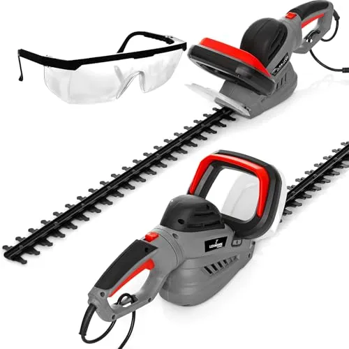 Lehmann LGCAXHT6061E-1 Elektro-Heckenschere 600/61 | elektrische Heckenschneider mit 1800 W Motorleistung | 61 cm Messerlänge und ergonomischer Griff | zum Beschneiden von Hecken und Sträuchern