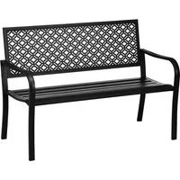 Gartenbänke Schwarz von Outsunny