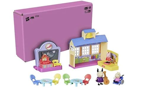 Hasbro Peppa Wutz Peppas Spielgruppe - Action- & Spielfiguren mit 2 Soundfiguren aus der beliebten Peppa Wutz Serie, ideal für Kinder ab 3 Jahren, inklusive 2 AA-Batterien für sofortigen Spielspaß.