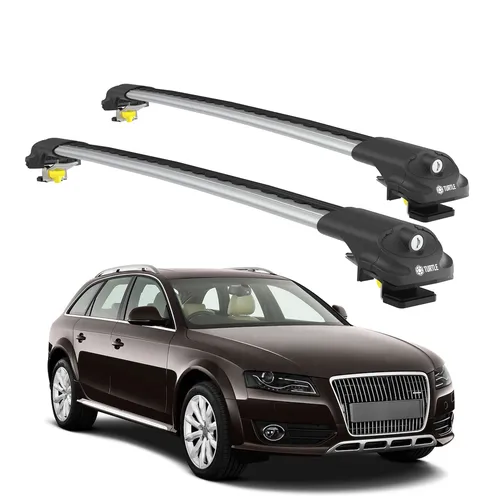 TURTLE Dachbox-Halterung für Audi A4 Allroad (B8) 2008-2015 in silber von Turtle