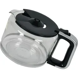 Ersatzteil Glaskanne + Deckel für Tefal Moulinex - Küchengeräte-Zubehör, hochwertiges Ersatzteil für optimale Kaffeezubereitung, kompatibel mit Tefal und Moulinex Modellen CM600810/87A.