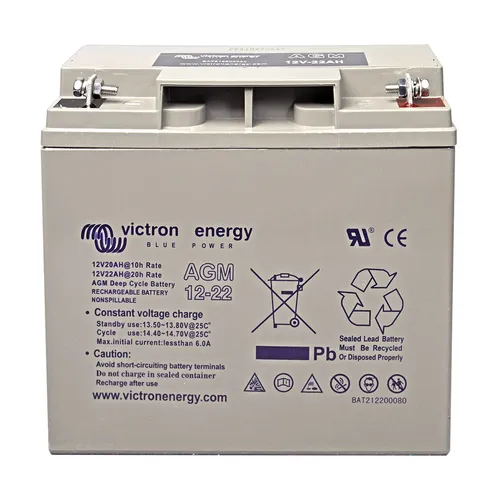 Victron AGM 12V Deep Cycle Batterie 22Ah von Victron Energy