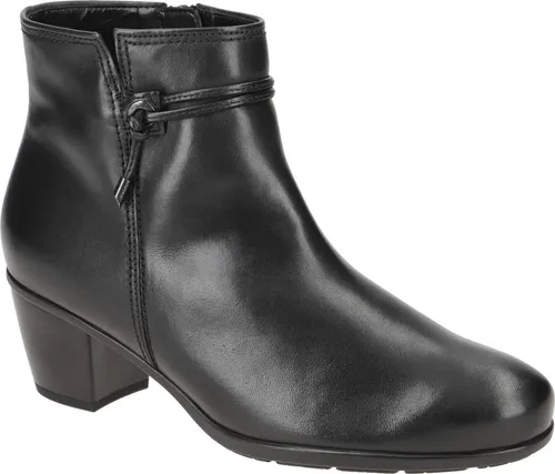 GABOR Stiefelette Damen Gr. 38 - Schwarz Kalbsleder - Elegante Stiefelette von Gabor aus schwarzem Kalbsleder mit Hovercraft Luftkammer-Laufsohle für optimalen Komfort. Perfekt für stilvolle Auftritte!