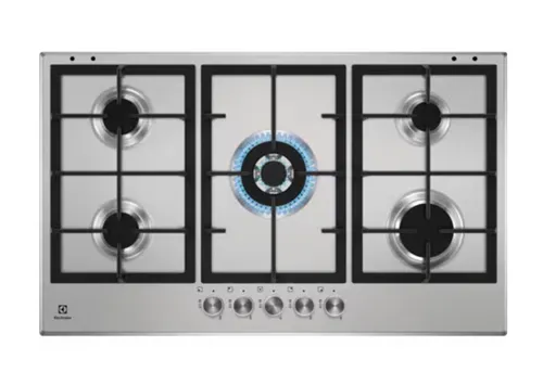 Electrolux KGS9536SX Gas-Kochfeld, 90 cm, Edelstahl mit 5 SpeedBurnern