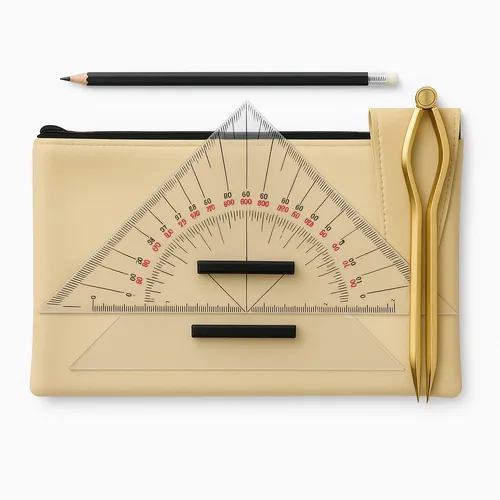 Navyline GmbH Navigation Triangle + Circle Set in weiß von Dreimaster