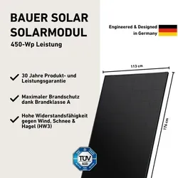 Balkonstrom Balkonkraftwerk 900 Watt - Komplettset mit Bifazialen Modulen - Premium Balkonkraftwerk mit 900 W, bifazialen Solarmodulen für bis zu 30 % Mehrertrag. Inklusive Hoymiles 800-W Wechselrichter mit WLAN, ideal für nachhaltige Energiegewinnung.