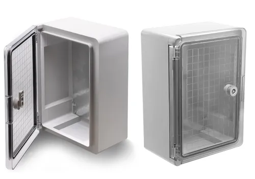 Schaltschrank mit Sichttür 200x300x130 mm IP65 Kunststoff Gehäuse Schrank