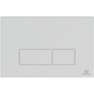 Ideal-Standard Betätigungsplatte Oleas M2, chrom - Spülkästen: Robuste Betätigungsplatte mit 2-Mengen-Spülung, ideal für ProSys Baureihen, aus langlebigem ABS-Kunststoff für einfache Reinigung.