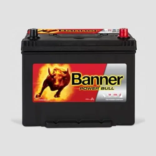 Banner P8009 Power Bull 12V 80Ah 640A Autobatterie - Autobatterie mit hoher Startkraft von 640A, ideal für leistungsstarke Fahrzeuge und sicheres Anlassen bei jedem Wetter.