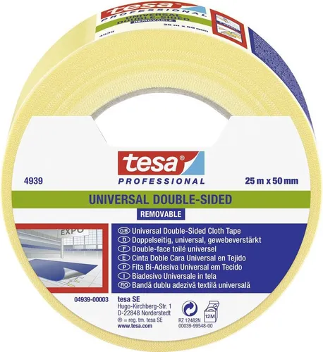 tesa UNIVERSAL REMOVABLE 04939-00003-11 Befestigungsband tesa Professional Weiß