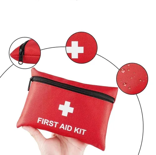 WASSERDICHTES ERSTE-HILFE-SET MIT WÄRMEDECKE UND APT-1 DRUCKBAND