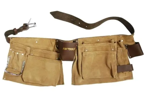 AWTOOLS STRAUBEN-Gürtel PROF 11 STECKER LEDER von AW-Tools