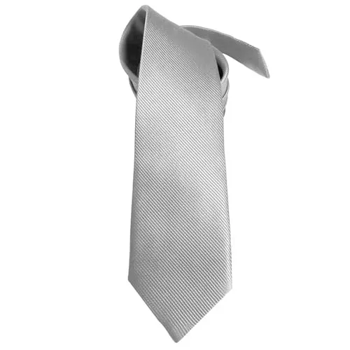 OcioDual Krawatte Hellgrau Krawatte Herren, Krawatten für Herren, Tie, Klassisch, Elegante Krawatten mit Diagonalmuster für Feiern, Events, Partys, Geschäftsleute, Gravatas Hommes