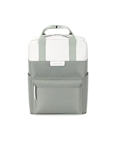 KAPTEN & SON - BERGEN SMALL - muted sage - Nachhaltiger Rucksack aus veganem Tech-Material, ideal für Laptop bis 11 Zoll, mit praktischem Stauraum und modernem Design.