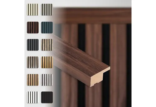 Hexim Wanddekoobjekt APAH13 (Abschlussleiste 137,5x2,7cm passend für unsere Akustikpaneele