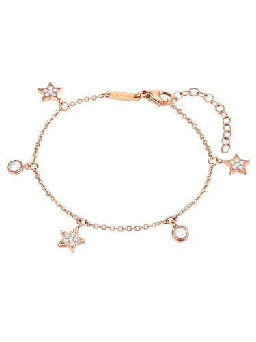 Eastside Edelstahlarmband roségold mit Preciosa - Armschmuck aus hochglanzpoliertem Edelstahl, verziert mit funkelndem Preciosa Stein, ideal für elegante Anlässe und ein stilvolles Accessoire.