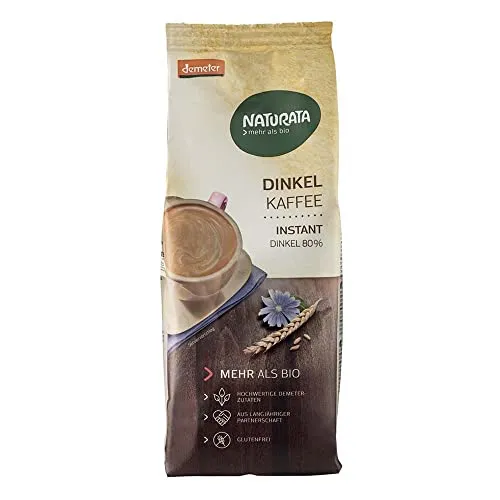 Dinkelkaffee Instant Nachfüllbeutel 6 x 175 g - Koffeinfreier Bio-Dinkelkaffee im praktischen Nachfüllbeutel, ideal für eine gesunde Kaffeepause.