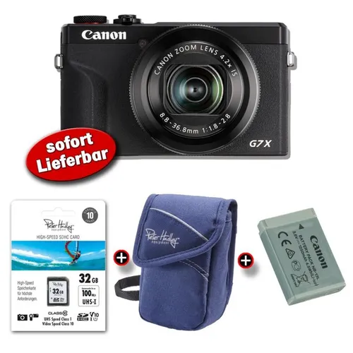 Produktbild Canon PowerShot G7X Mark III schwarz Super-Set Zubehörpaket