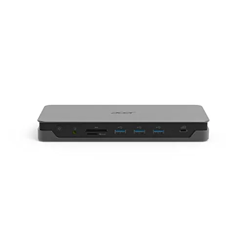 Acer USB C Docking Station USB Type-C Gen 1 Dock ADK230-2xHDMI 2.0, DisplayPort 1.4, USB Type-C 3.1Gen.1, 3xUSB3.1 Type-A Gen.1, RJ45/LAN, SD Kartenleser, Audio-Anschluss (auch für Headset)