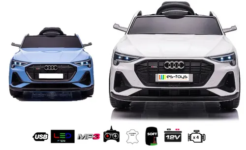 Kinderfahrzeug - Elektro Auto Audi E-Tron, lizenziert mit 12V7AH Akku und 4 Motoren