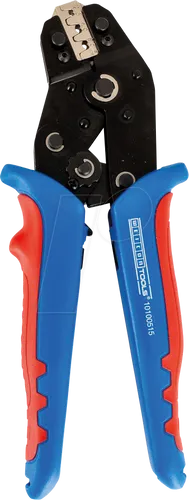 WEICON TOOLS Crimpzange MULTI - Vielseitige Presszange mit Ratschen-Automatik - Crimpzangen für präzise Verpressungen mit Wechselmagazin, ideal für Elektroinstallationen und ergonomisches Arbeiten mit maximaler Kraftübertragung.