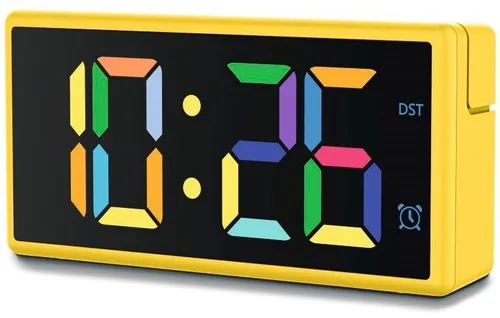 Hama Wecker Ibiza - Stylischer Wecker in leuchtendem Gelb, perfekt für einen fröhlichen Start in den Tag. Ideal für Schlafzimmer und Kinderzimmer.