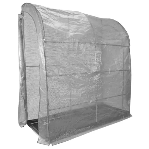 Videx Überwinterungszelt Iceland 215x80x200 cm | Vielseitiges Frostschutzhaus - Ganzjährig nutzbar als Frostschutz-Zelt für Pflanzen oder Anzuchthaus für Gemüse. Einfacher Aufbau mit Stecksystem und durchgehenden Reißverschlüssen für flexibles Lüften.