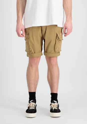 Alpha Industries CREW Cargo-Shorts in Braun, US 33 - Wanderhosen für Herren, ideal für Outdoor-Aktivitäten mit praktischen Taschen und bequemem Schnitt.