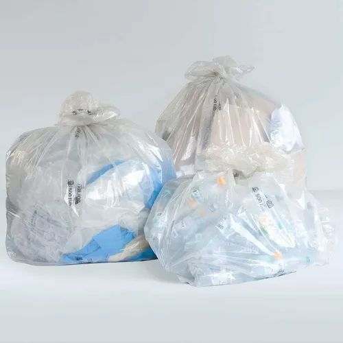 inapa Müllsack/Abfallsack Triline Öko: 2500l, transparent - Haushaltszubehör – extra reißfeste, 100% recyclingfähige Müllsäcke aus LDPE-Regranulat, ideal für Abfälle und wiederverwertbare Materialien, flüssigkeitsdicht und in der EU produziert.