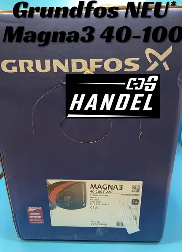 Grundfos Hocheffizienz-Umwälzpumpe Magna3 40-100 F 220 mm - Kreiselpumpen, hocheffizient mit energieeinsparenden Funktionen für optimale Heizungsanwendungen.