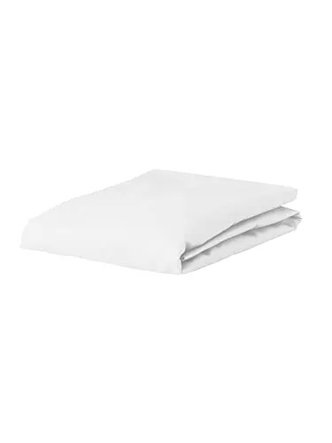 ESSENZA Spannbettlaken Satin Weiß, 180x220 cm in weiß von Essenza