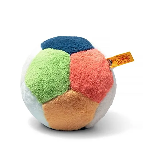 Steiff 242182 - Soft Cuddly Friends Ball mit Klangspiel - Kuscheltiere: 13 cm großer Plüschball mit sanftem Klangspiel, perfekt für kleine Hände und fördert das Spielvergnügen.