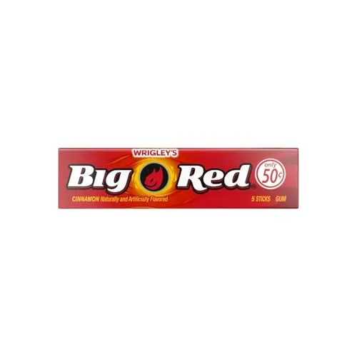 Wrigley's Big Red Kaugummi, 1 Päckchen (5 Streifen)