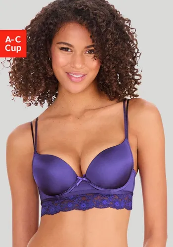 Vivance by Lascana Push-up-BH Anisa mit Bügel und Spitze entlang der Unterbrust, sexy Dessous