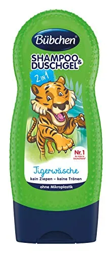 Bübchen Tigerwäsche Kinder-Shampoo & Duschgel, pH-hautneutral, 1er Pack (1 x 230ml)