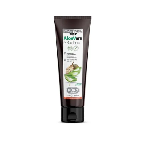 PURO BIO  Shampoo - Duschgel 2 in 1 Aloe Vera  und Baobab