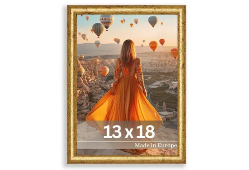 Victor (Zenith) Bilderrahmen David, Bilderrahmen Gold 13x18 cm, Bilderrahmen Art Deco