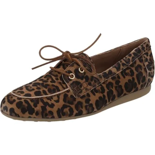 Paul Green Halbschuhe Veloursleder - Damen, Gr. 38, braun (leopard) - Halbschuhe aus hochwertigem Veloursleder für Damen, ideal für Büro und Alltag. Atmungsaktives Leder und bequeme Schnürung bieten optimalen Tragekomfort.