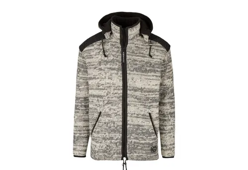 THC Natural Line Strickjacke THC Strickjacke 812 beige (1 Stück, 1-tlg., 1 Stück) abnehmbare Kapuze