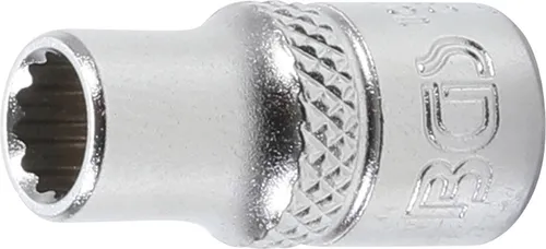 BGS Steckschlüssel-Einsatz Zwölfkant | Antrieb Innenvierkant 6,3 mm (1/4