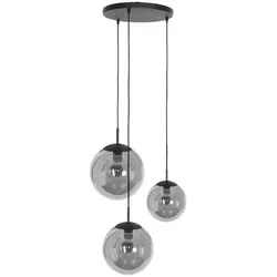 Xxxl Pendelleuchte, Schwarz, Metall & Glas, Höhenverstellbar - Elegante Pendelleuchte in Schwarz, aus Metall und Glas, höhenverstellbar für individuelle Lichtgestaltung in jedem Raum.