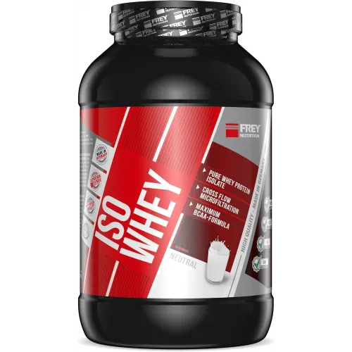 Frey Nutrition Iso Whey Neutral - Hochwertiges Molkenprotein - Molkenproteine mit bis zu 99,9 % Proteinanteil, Low Fat und Low Sugar. Hohe biologische Wertigkeit und Made in Germany für höchste Qualität.